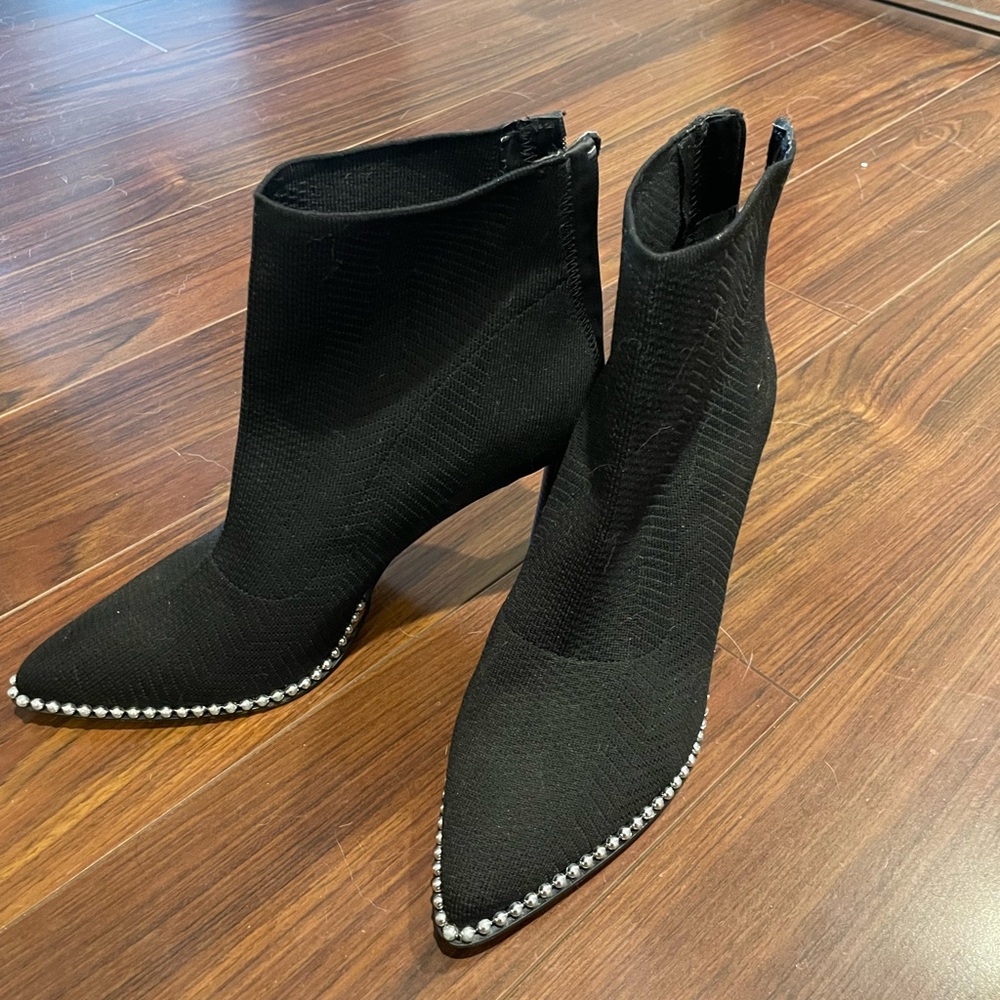 BCBG black ankle boots
